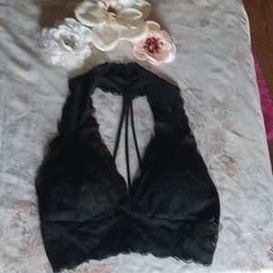 NWOT Zaful black lace bralette